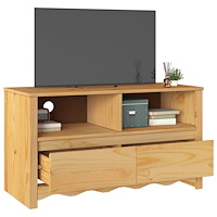 vidaXL TV-bänk "DRAMMEN" 99x43x55 cm Solid träfuru