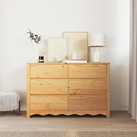 vidaXL Byrå "DRAMMEN" 111x43x73,5 cm Massivt Tallträ