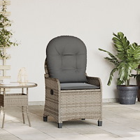 vidaXL Reclinerfåtölj Grå 56 x 66 x 95cm konstrotting
