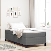 vidaXL Sängram Ljusgrå 90x200 cm Corduroy tyg