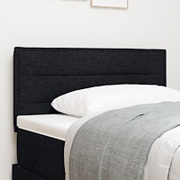 vidaXL Sänggavel Linjer Design Svart 80 cm Tyg