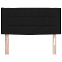 vidaXL Sänggavel Linjer Design Svart 80 cm Tyg