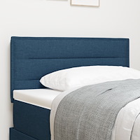 vidaXL Sänggavel Linjer Design Blå 100 cm Tyg
