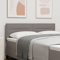 vidaXL Sänggavel Linje Design Taupe 160 cm Tyg
