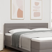 vidaXL Sänggavel Linjer Design Taupe 180 cm Tyg