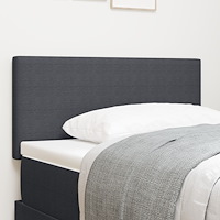 vidaXL Sänggavlar Enkel Design Mörkgrå 80 cm Kordfloret