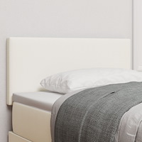 vidaXL Sänggavel Enkel Design Grädde 100 cm Viskosafläde
