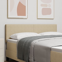 vidaXL Huvudgavel Enkel Design Ljusgrön Grå 160 cm Kordtyg