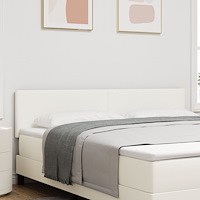 vidaXL Sänggavel Enkel Design Gräddvit 180 cm Vallmode