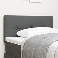 vidaXL Sänggavel Med Knappar Mörkgrå 80 cm Tyg