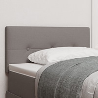 vidaXL Sänggavel Med Knapptuftad Tyget Taupe 80 cm
