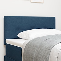 vidaXL Sänggavel Med Knappar Blå 90 cm Tyg