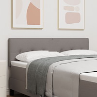 vidaXL Sänggavel Med Knapptuftning Taupe 140 cm Tyg