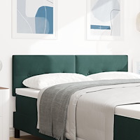 vidaXL Sänggavel Knappstoppad Mörkgrön 160 cm Sammet