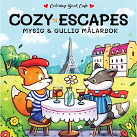Legind A/S Cozy Escapes : Mysig och gullig Cozy Coloring målarbok från Coloring Book Cafe (häftad)