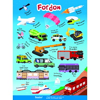 Ny värld förlag Poster: Fordon (sv/en)