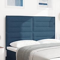 vidaXL Sänggavel Linjer Design Blå 160 cm Tyg