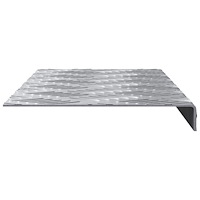 vidaXL Aluminium Trapstegsmattor 10 pcs Halkfria 60x18 cm