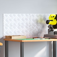 vidaXL Aluminium Checker Plates 4 st Halkfria 50x20 cm