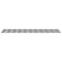 vidaXL Aluminiumcheckerplattor 2 stycken Halkfria 80x20 cm