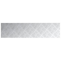 vidaXL Aluminiumcheckerplattor 2 stycken Halkfria 80x20 cm