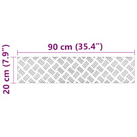 vidaXL Aluminium Rutplattor 4 st Halkfri 90x20 cm