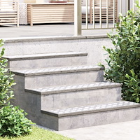 vidaXL Aluminium Rutig Plåt 4 st Halkfri 100x20 cm