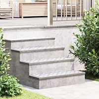 vidaXL Aluminium Checker Plattor 4 st Halkfri 75x25 cm