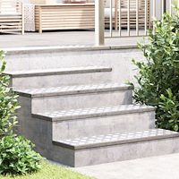 vidaXL Aluminium checker plates 4 st Halkfria 100x25 cm