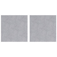 vidaXL Aluminiumplattor - 2 stycken, Halkfria, 30x30 cm