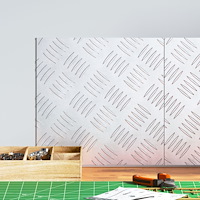 vidaXL Aluminium Checker Plates 2 st Antiskl 30x30 cm