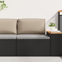 vidaXL Pallkudde för ryggstöd Taupe 80x40x12 cm Oxford tyg
