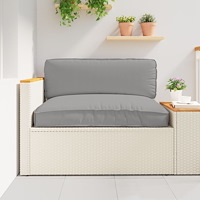 vidaXL Palettkudde för sittplats Grå 120x80x12 cm Oxford tyg