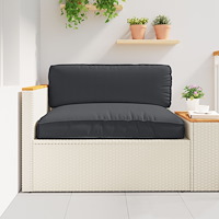 vidaXL Pallkudde för sittplats Svart 120x80x12 cm Oxford-tyg