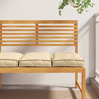 vidaXL Pallkuddar för Sitt 2 st Beige 40x40x8 cm Oxford Tyg