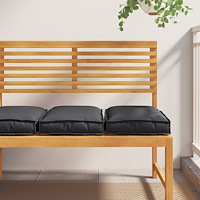 vidaXL Pallkuddar för sittplats 2 st Svart 40x40x8 cm Oxford Tyg