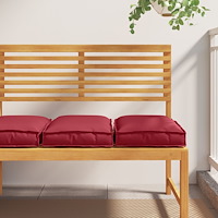 vidaXL Pallkuddar för sittplatser 2 st Vinröd 40x40x8 cm Oxfordtyg