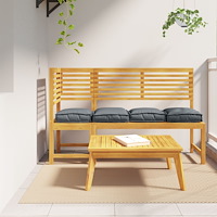 vidaXL Pallkuddar 4 stycken Antracit 40x40x8 cm Oxford Tyg