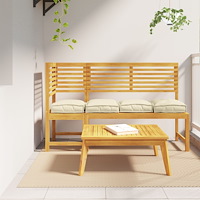 vidaXL Pallkuddar för sitt 4 st Grädde 40x40x8 cm Oxford tyg