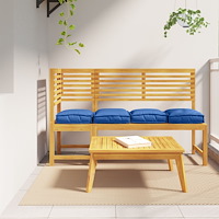 vidaXL Pallkuddar för sittplats 4 pcs Kunglig Blå 40x40x8 cm Oxford Tyg