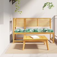 vidaXL Pallet Kuddar för Sittplats 4 delar Blommönster 40x40x8 cm Oxford Tyg