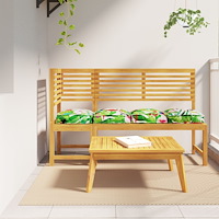 vidaXL Pallkuddar för sits 4 st Tropisk djungel 40x40x8 cm Oxford tyg