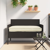 vidaXL Pallkuddar för Bänk 2 st Grädde 150x40x8 cm Oxford Tyg