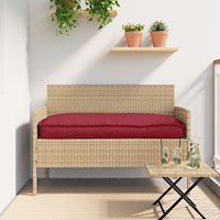 vidaXL Pallkuddar för bänk 2 st Vinröd 150x40x8 cm Oxford-tyg