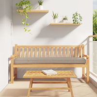vidaXL Pallkuddar för Bänk 2 st Taupe 180x40x8 cm Oxford Tyg