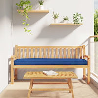 vidaXL PalliKuddar för Bänk 2 st Kungsblå 180x40x8 cm Oxford Tyger