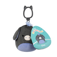Squishmallows Squishmallows - 9 cm - Clip On - Don Donkey