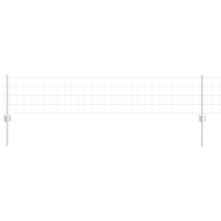 vidaXL Euro Staket med 11 U-poster Silver 0,4x25 m Stål