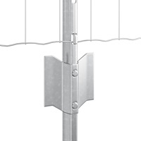 vidaXL Euro Staket med 11 U-poster Silver 0,4x25 m Stål