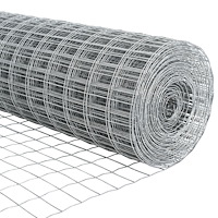 vidaXL Euro Staket med 11 U-poster Silver 0,4x25 m Stål